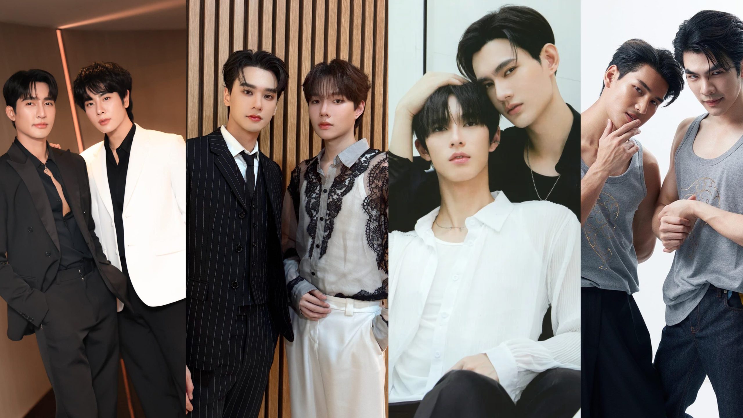 imagem com varios atores casais de BLs