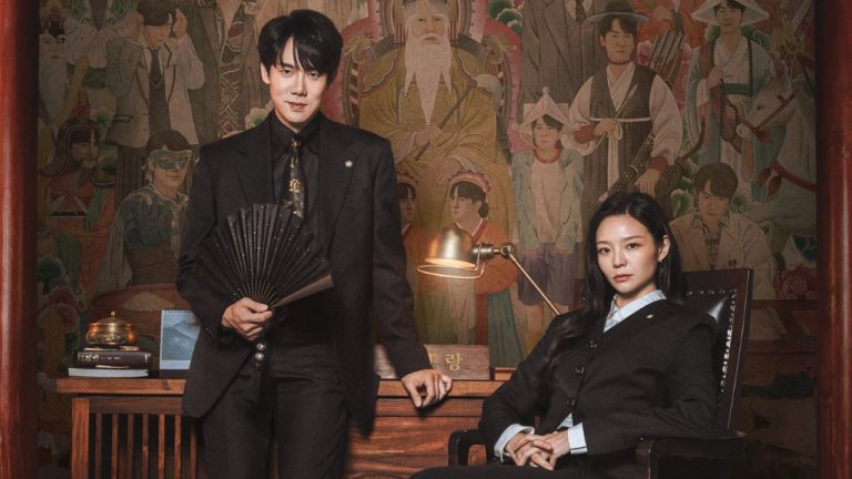 imagem dos dois protagonistas de advogado fantasma dorama novo netflix