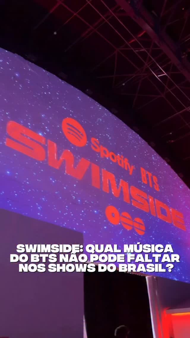QUAL MÚSICA DO BTS NÃO PODE FALTAR NOS SHOWS DO BRASIL? Ou quais deveriam ser nossas Surprise Songs? Enquanto eu passava pelo SWIMSIDE eu só pensava nisso.

Muito obrigada @spotifybrasil 💚
.
.
.
#bts #swimside #arirang #kpop