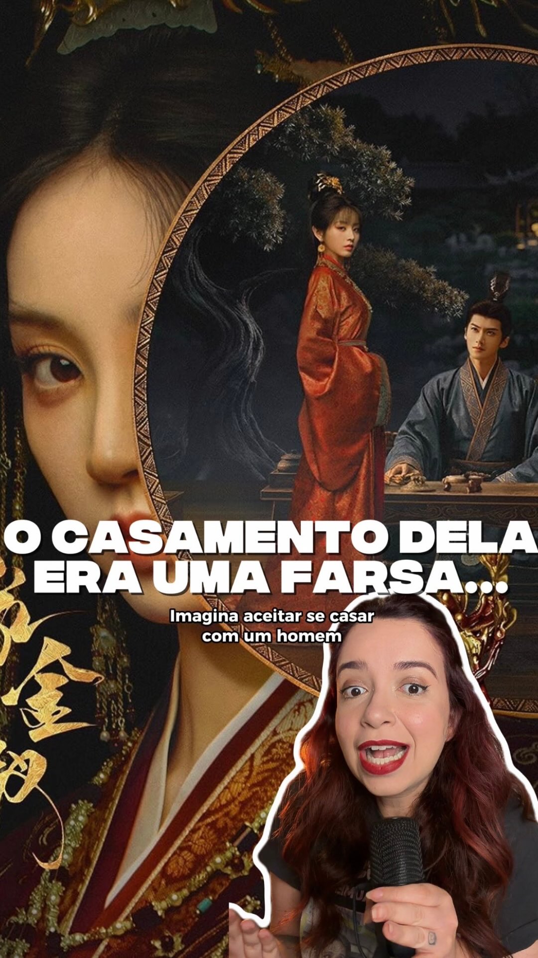 Ela se casa com um homem à beira da morte usando a identidade de outra mulher… mas o plano dá errado quando ele acorda! 

O novo C-drama de época A Noiva da Presilha Dourada (Where the Mask Ends) está chegando à Netflix Brasil!

Estrelada por Tian Xiwei e Yan An, a série acompanha uma jovem pobre que assume o lugar de uma herdeira e entra em uma família poderosa, cheia de intrigas e segredos.

E o melhor: a chegada com dublagem e legendas em português já está sendo divulgada!

Você gosta de C-dramas com casamento por conveniência, identidade falsa e romance?

#CDrama #NetflixBrasil #DramasChineses #WhereTheMaskEnds #ANoivaDaPresilhaDourada