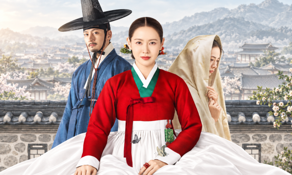 atores coreanos em poster de escandalo e intriga novo dorama netflix